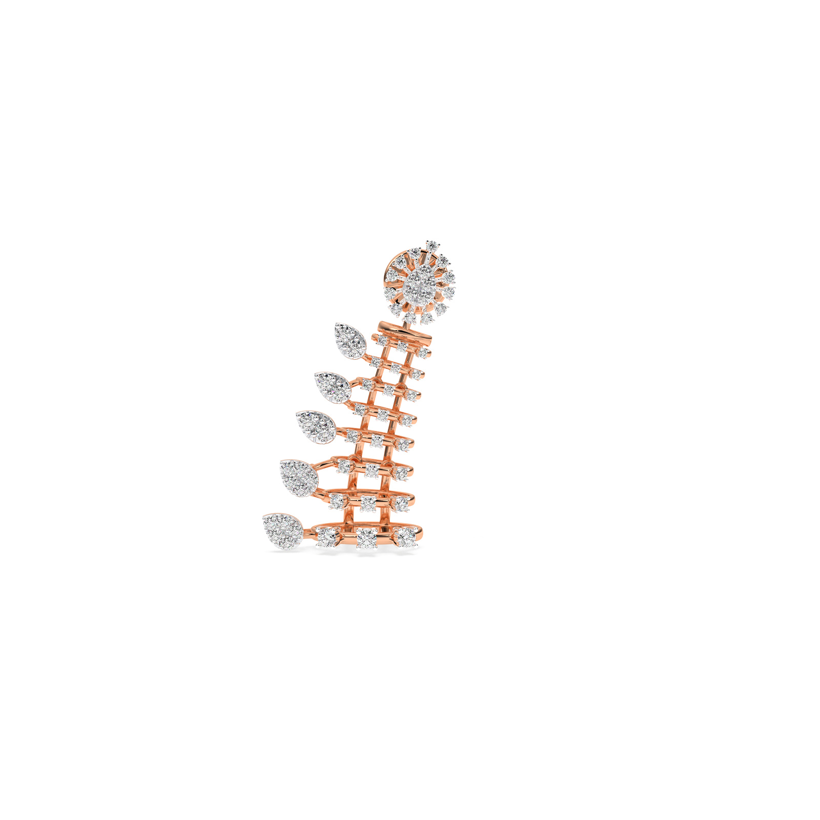 DIAMOND N EARRING 18CT