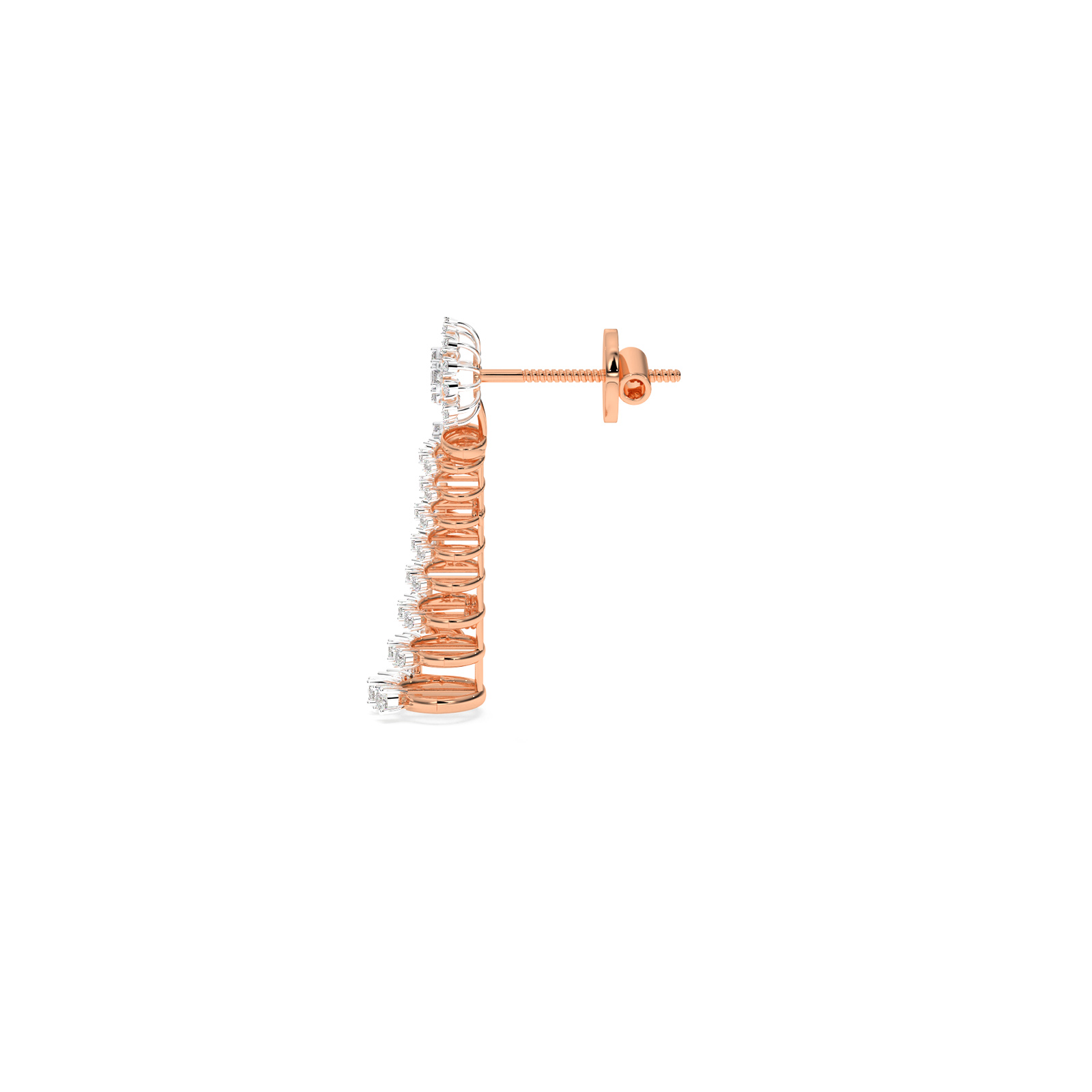 DIAMOND N EARRING 18CT