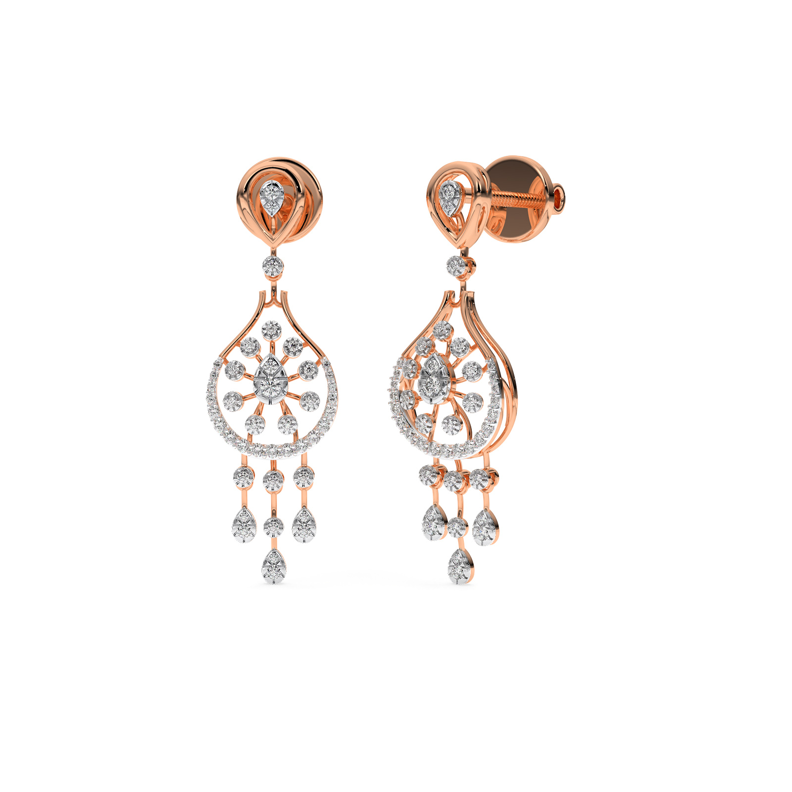 DIAMOND N EARRING 18CT