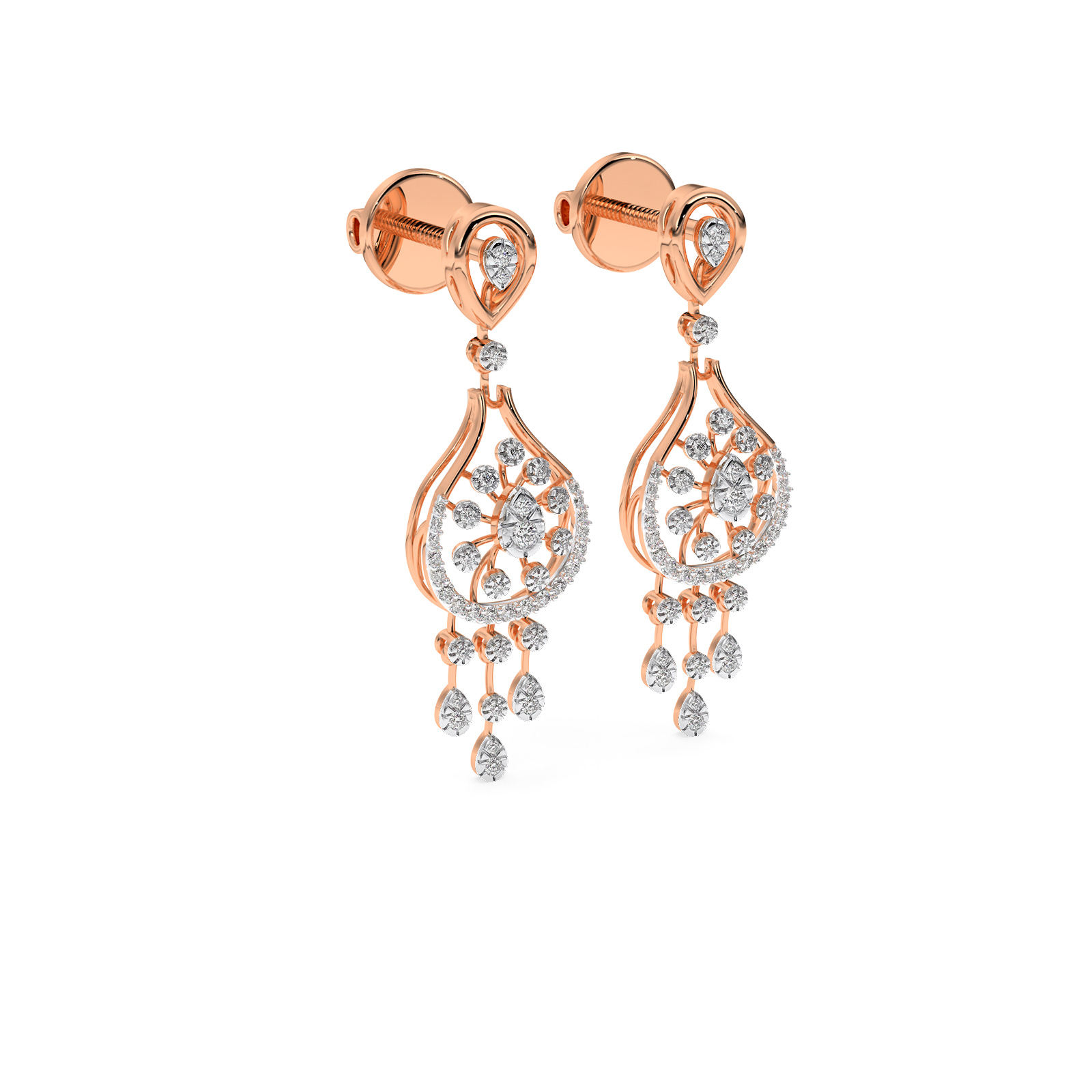 DIAMOND N EARRING 18CT