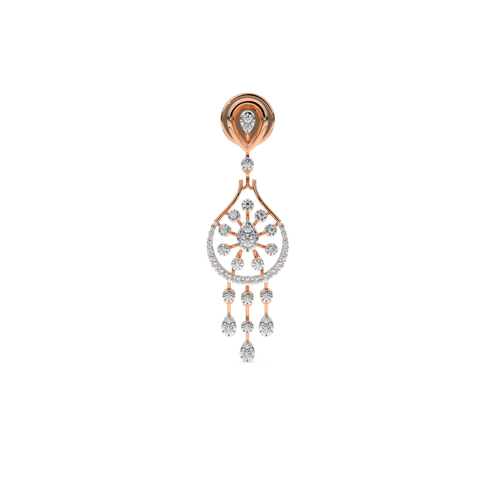DIAMOND N EARRING 18CT