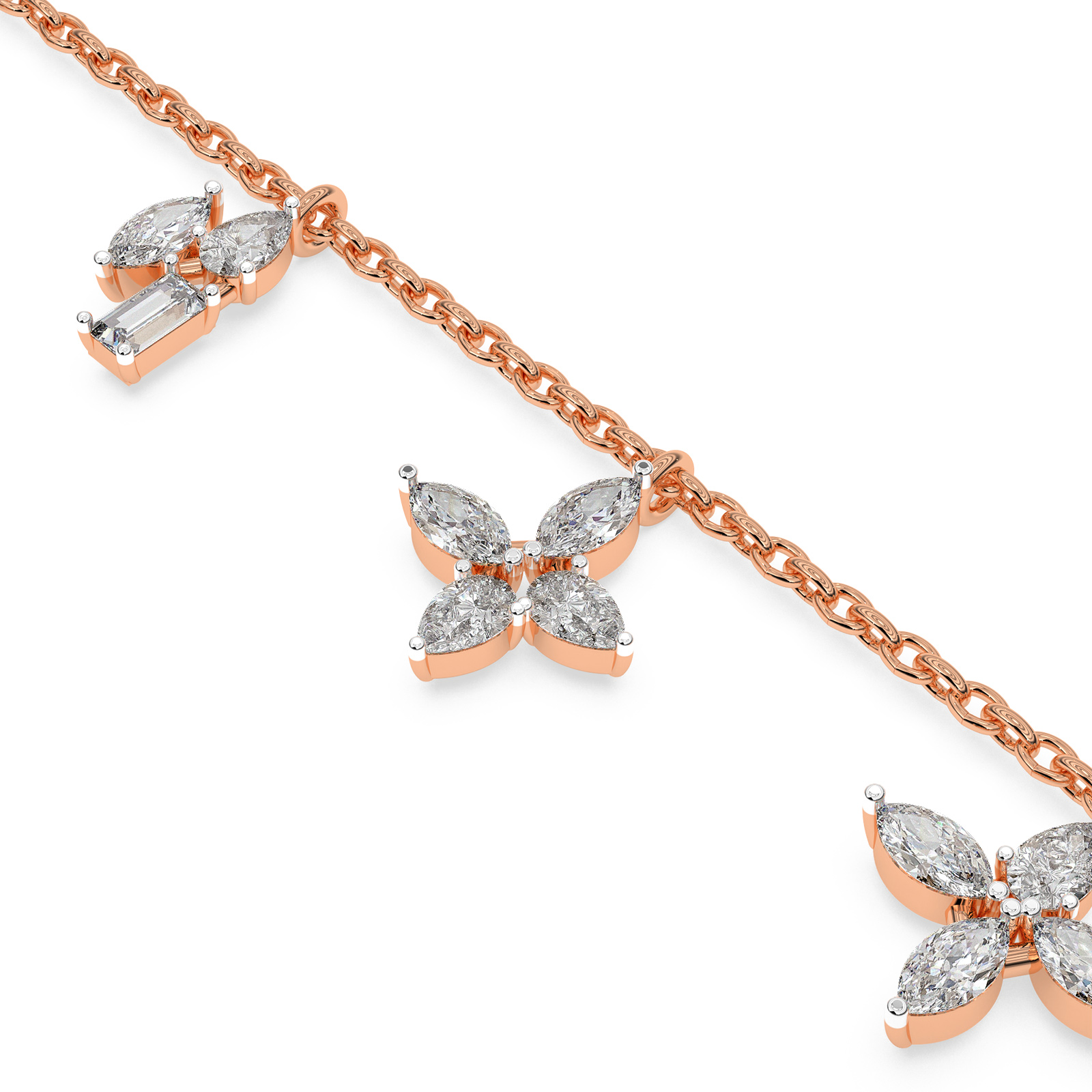 DIAMOND LADIES BRACELET 18CT