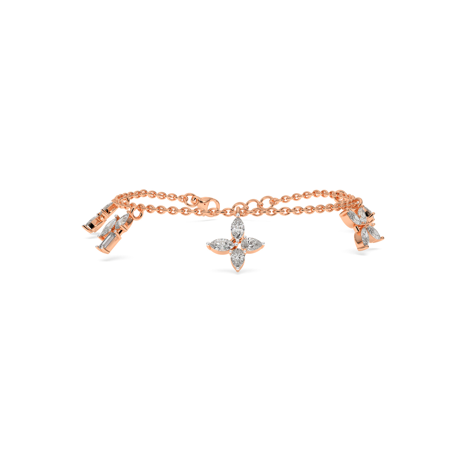 DIAMOND LADIES BRACELET 18CT