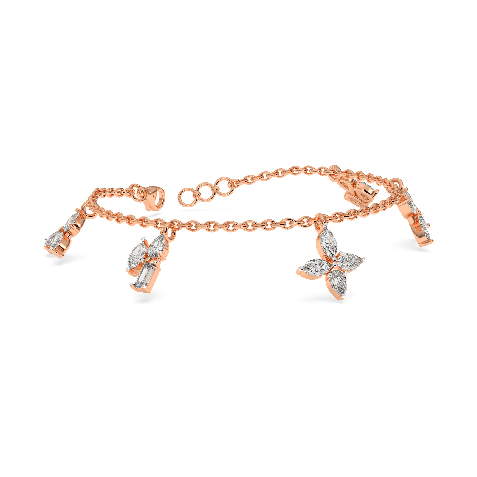 DIAMOND LADIES BRACELET 18CT