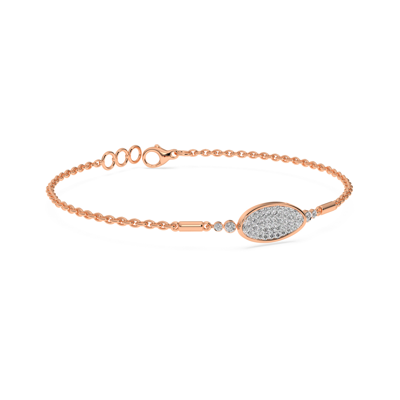 DIAMOND LADIES BRACELET 18CT