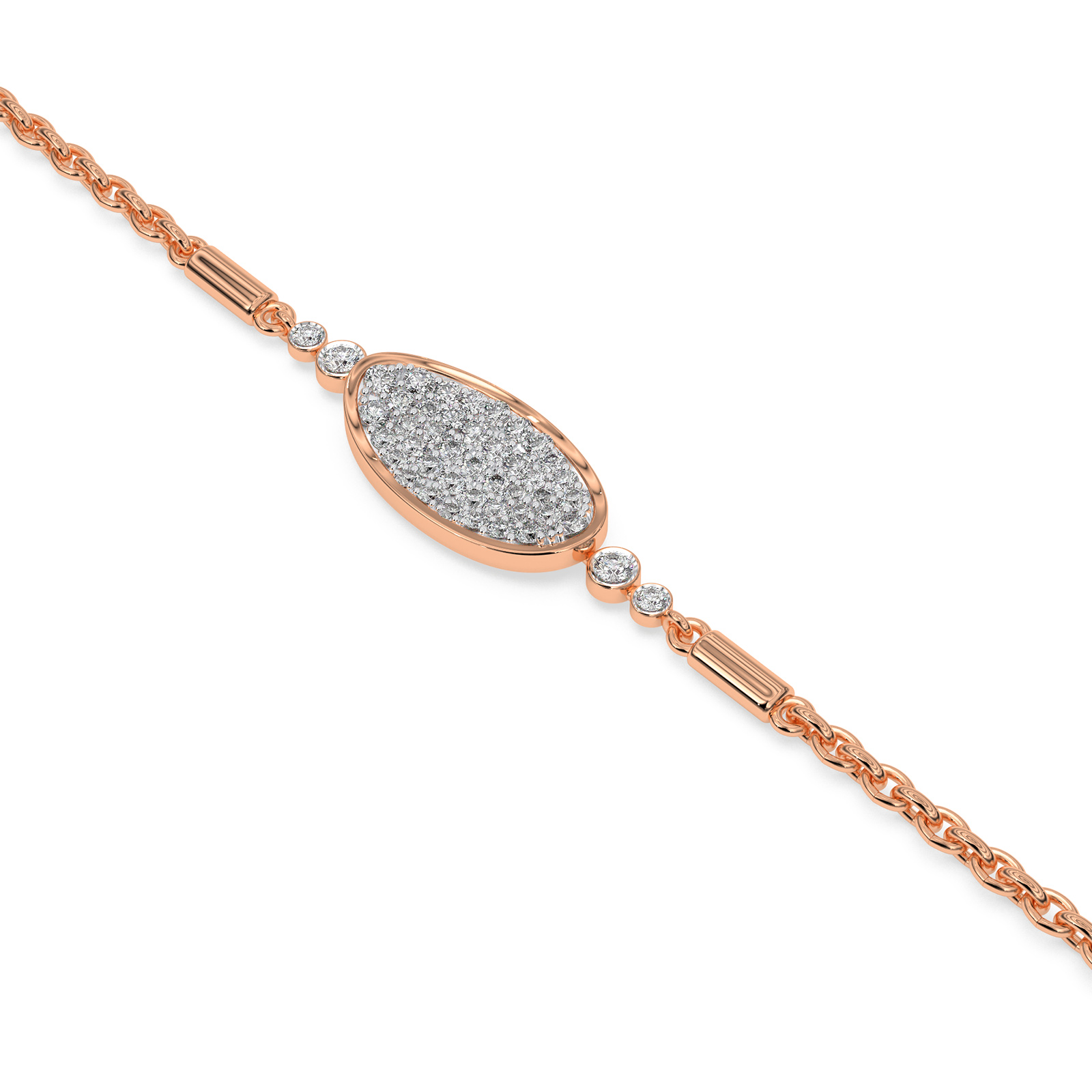 DIAMOND LADIES BRACELET 18CT