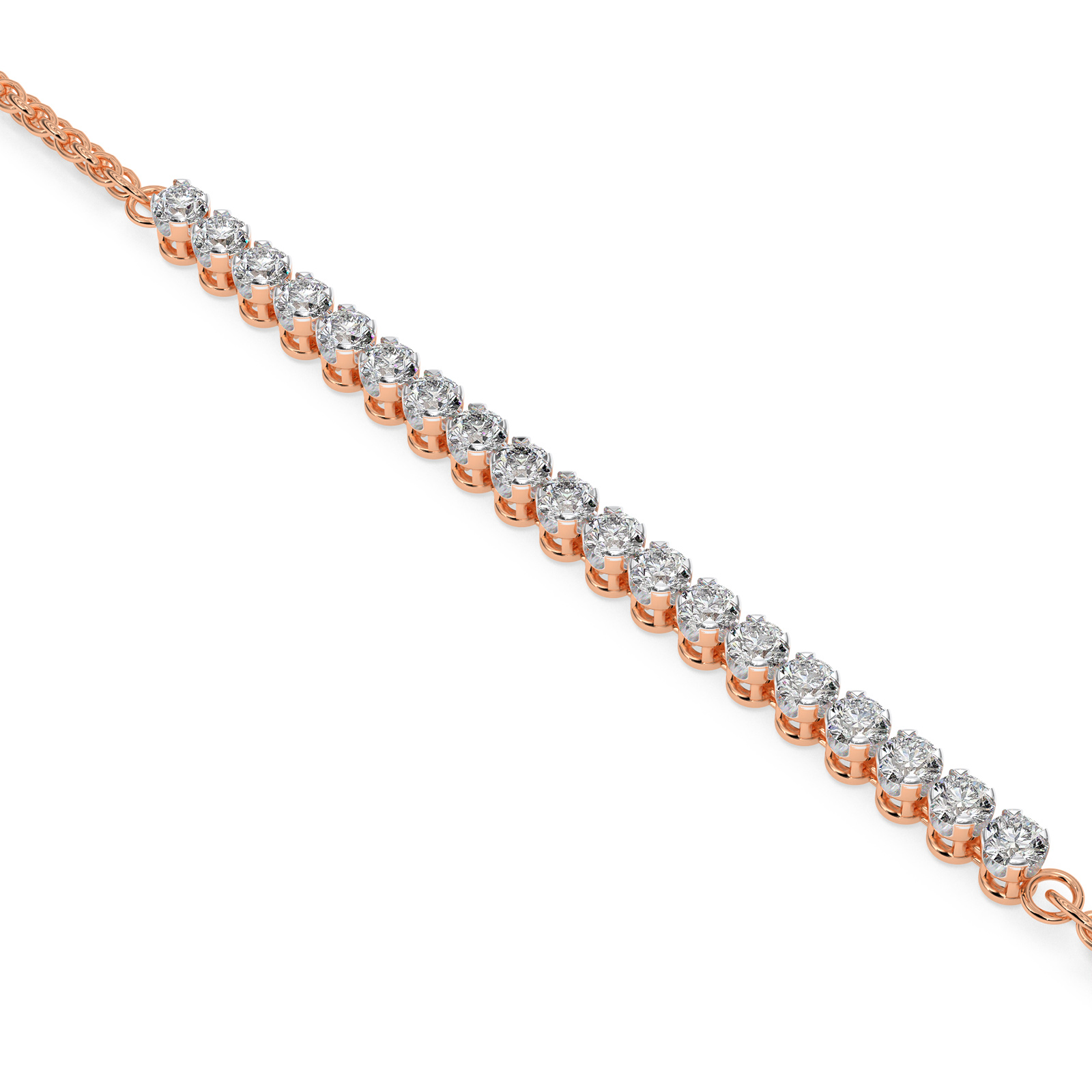 DIAMOND LADIES BRACELET 18CT