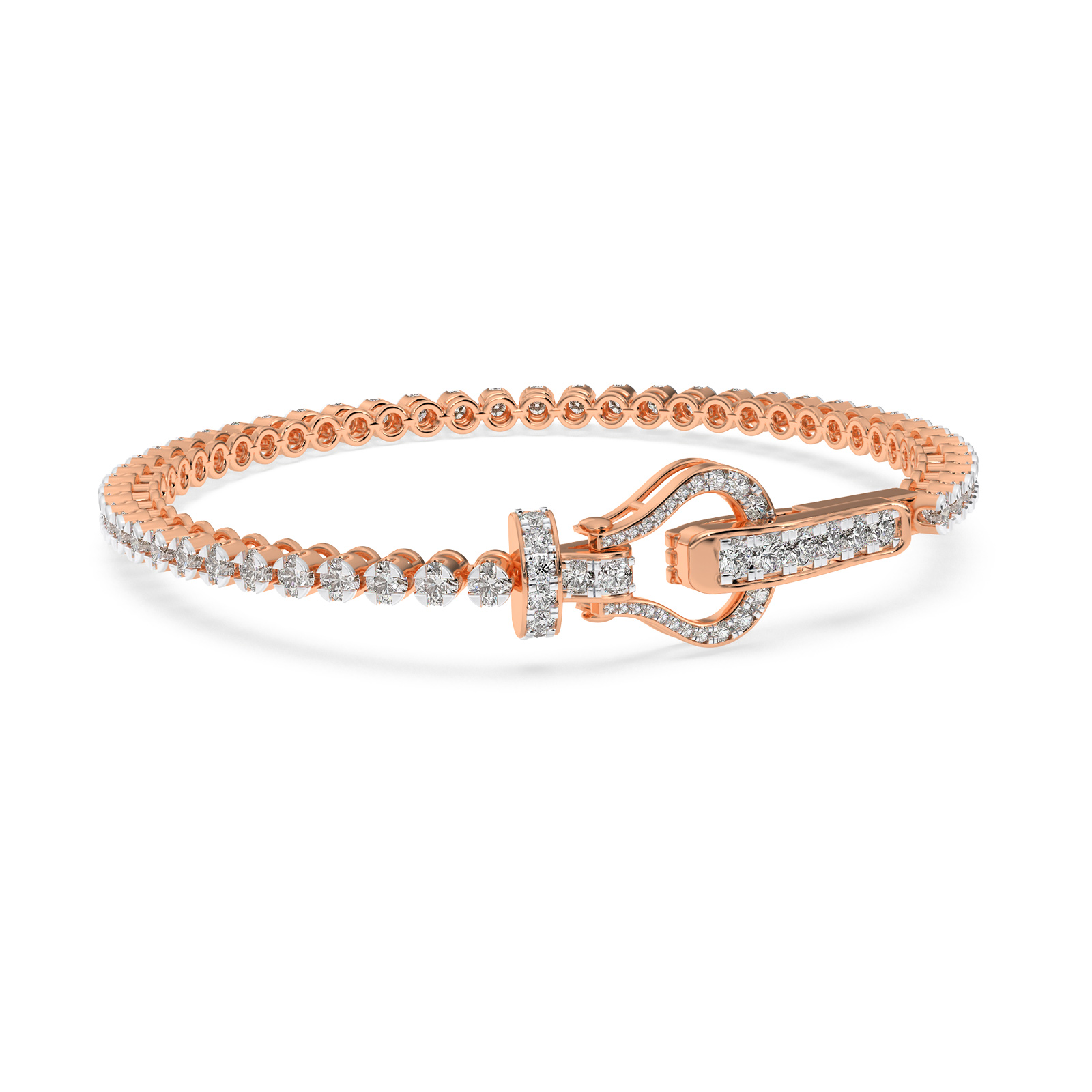 DIAMOND LADIES BRACELET 18CT