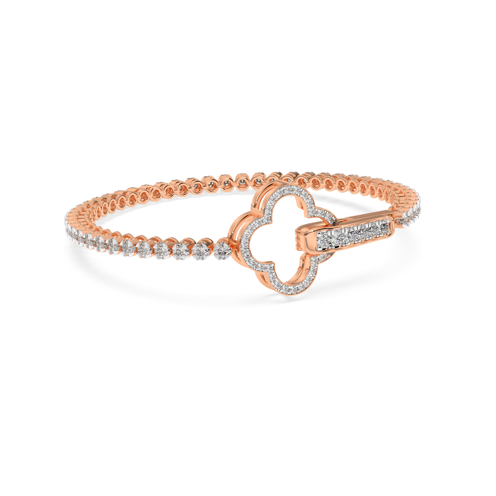DIAMOND LADIES BRACELET 18CT