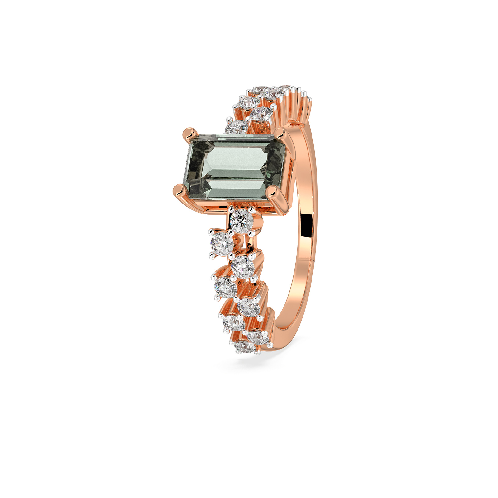 DIAMOND LADIES RING 18CT
