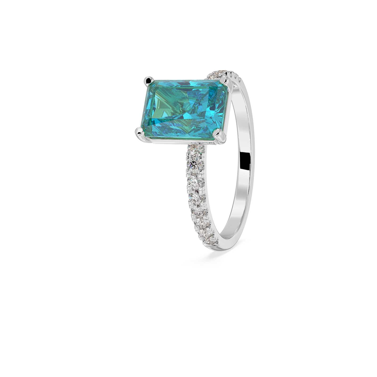 DIAMOND LADIES RING 18CT