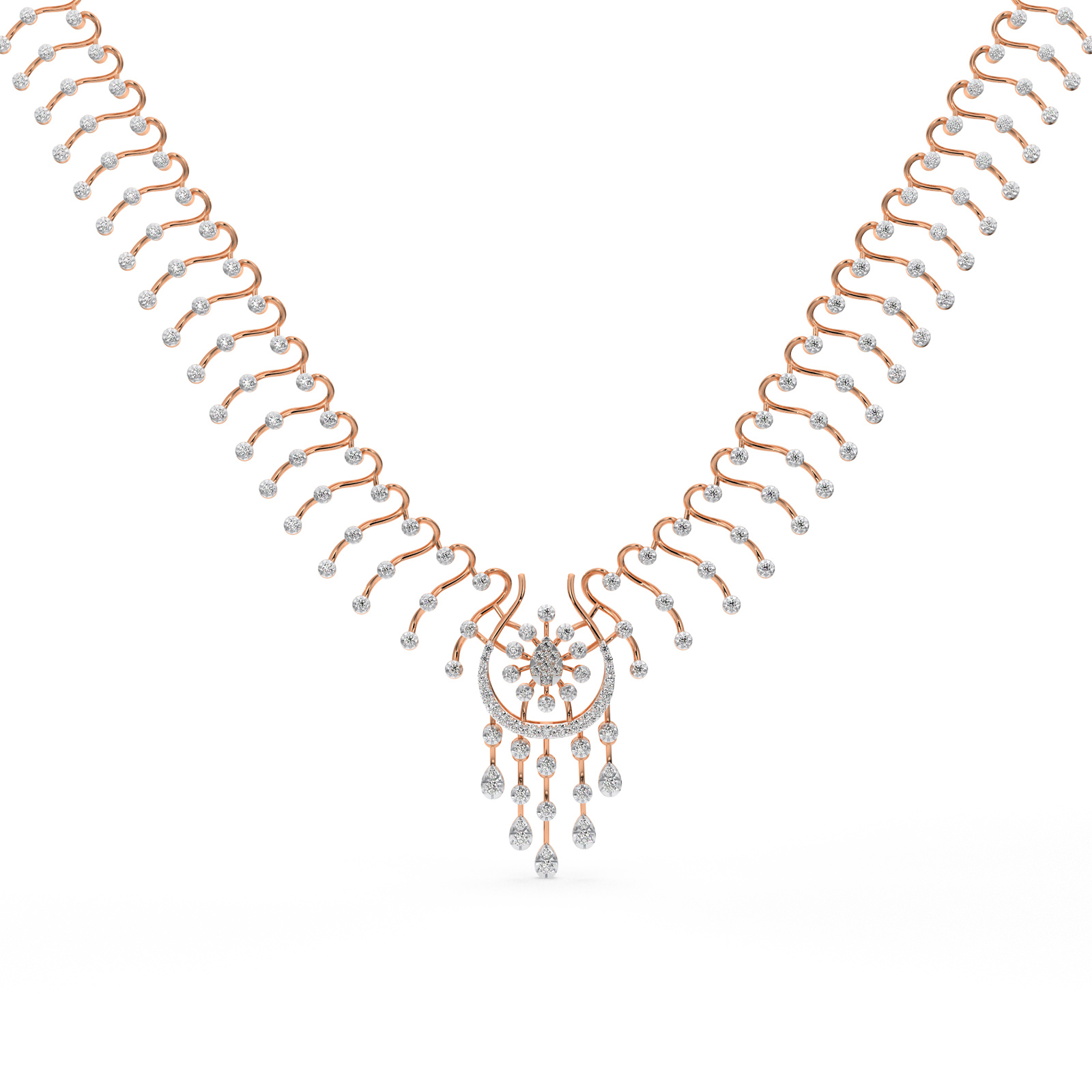DIAMOND NECKLACE 18CT