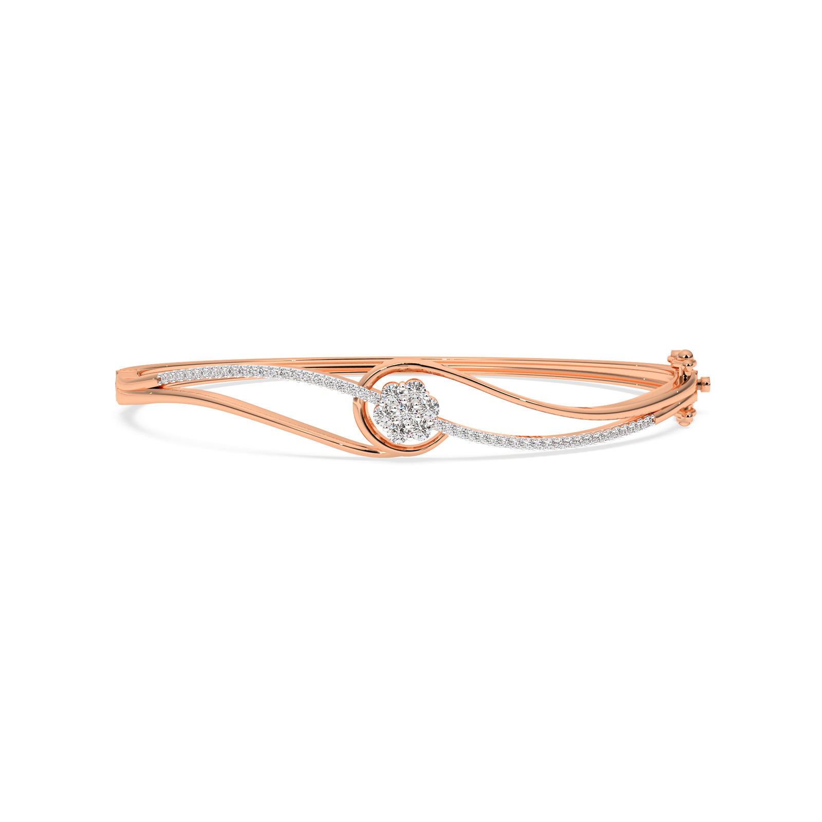 DIAMOND LADIES BRACELET 14CT