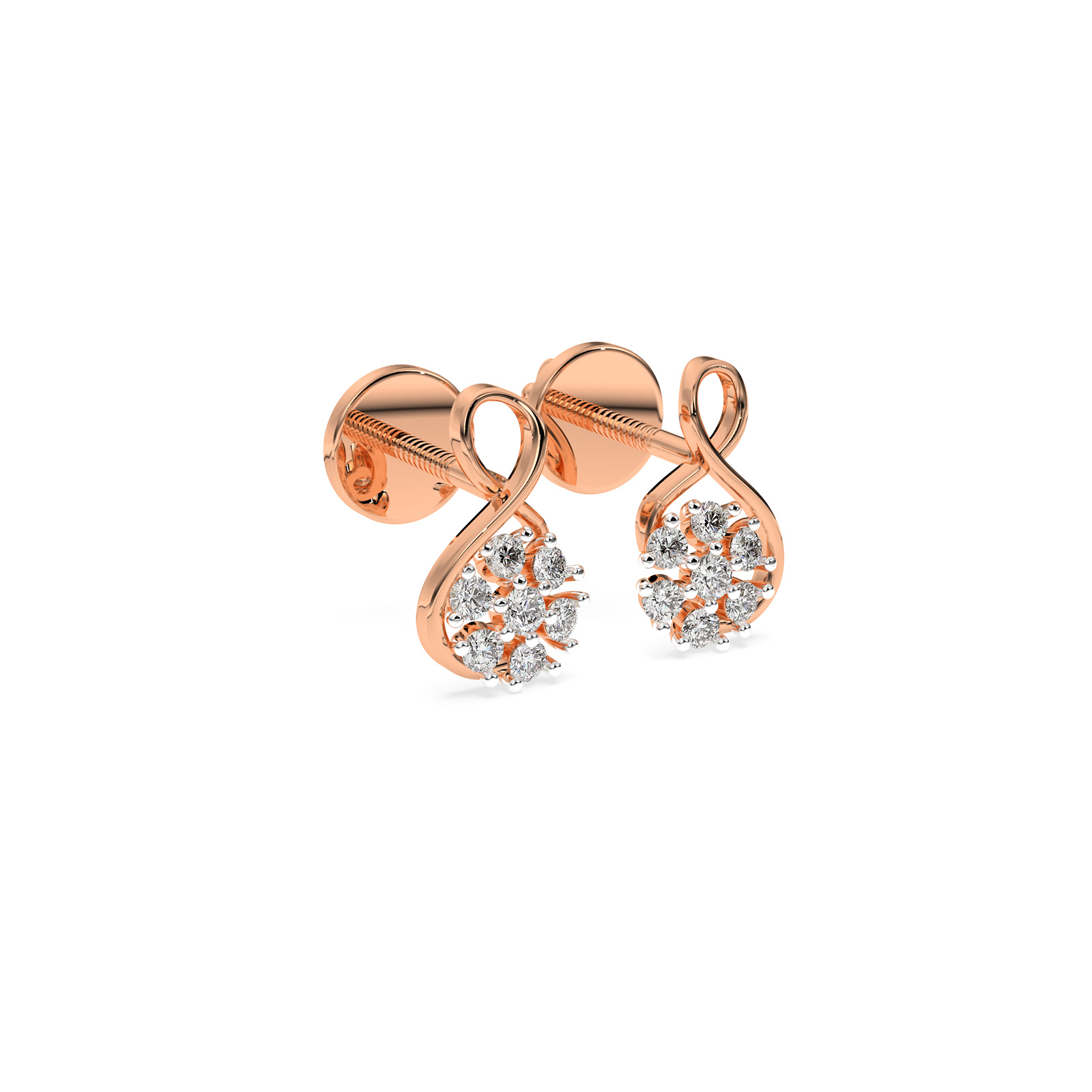 DIAMOND EARRING 14CT