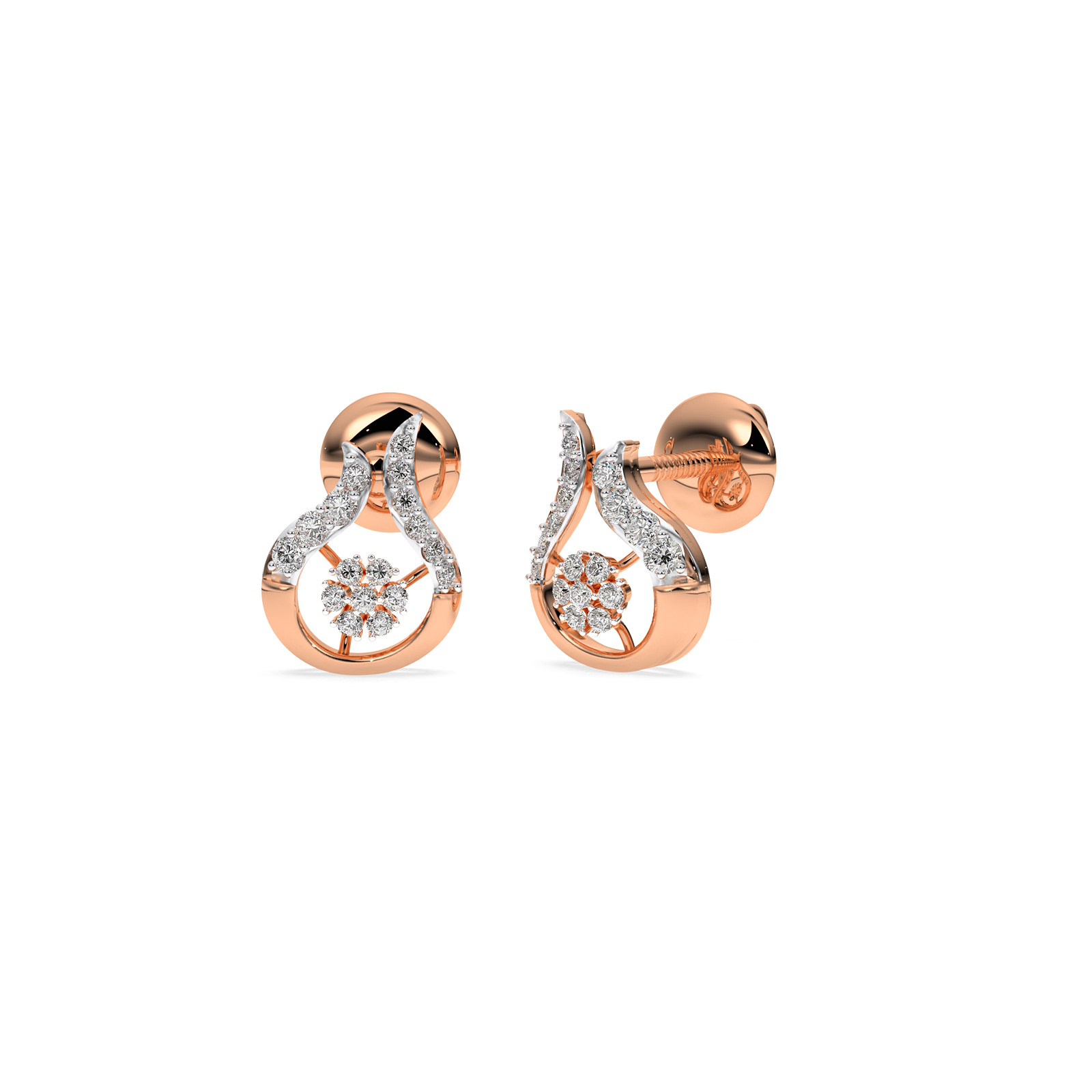 DIAMOND EARRING 14CT