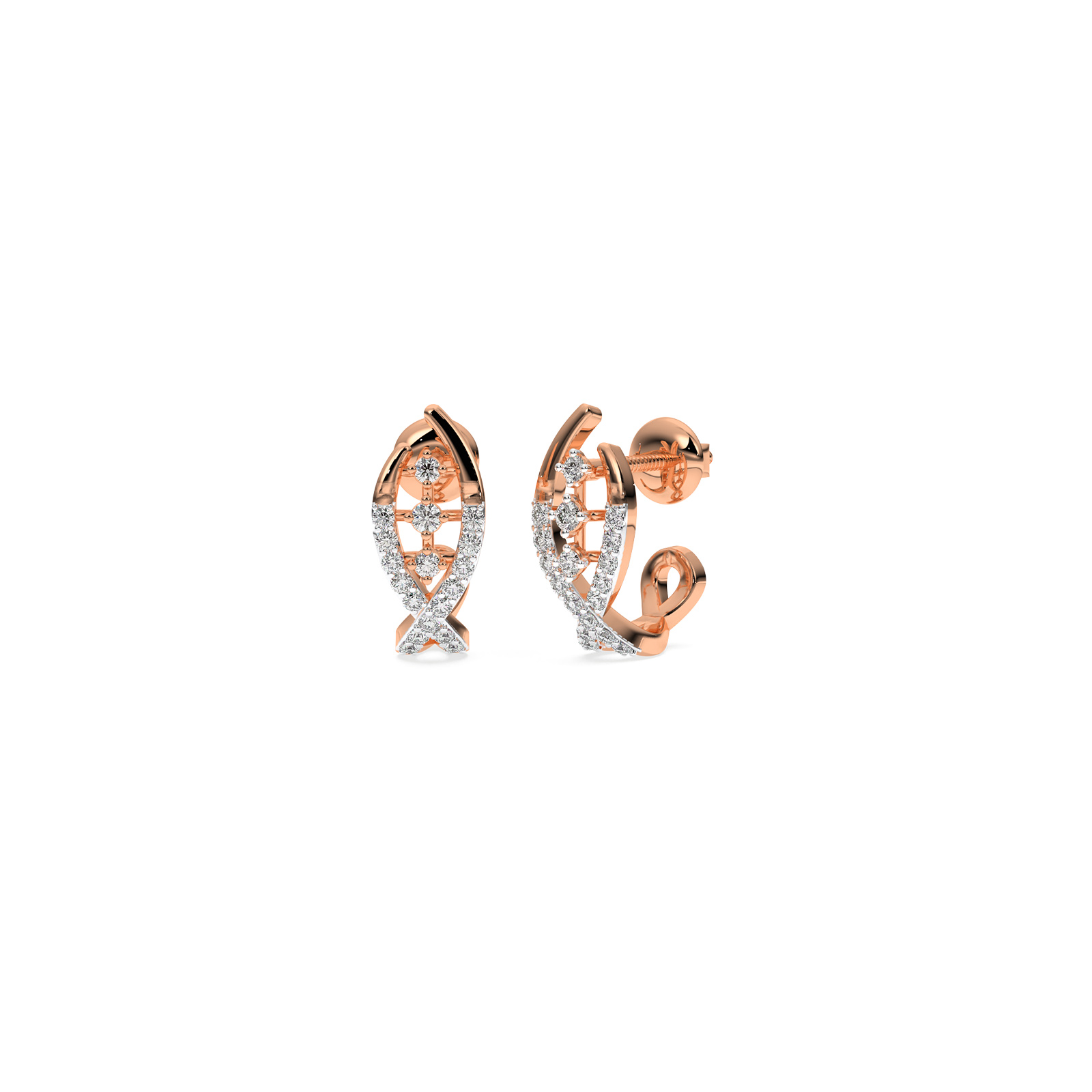 DIAMOND EARRING 14CT
