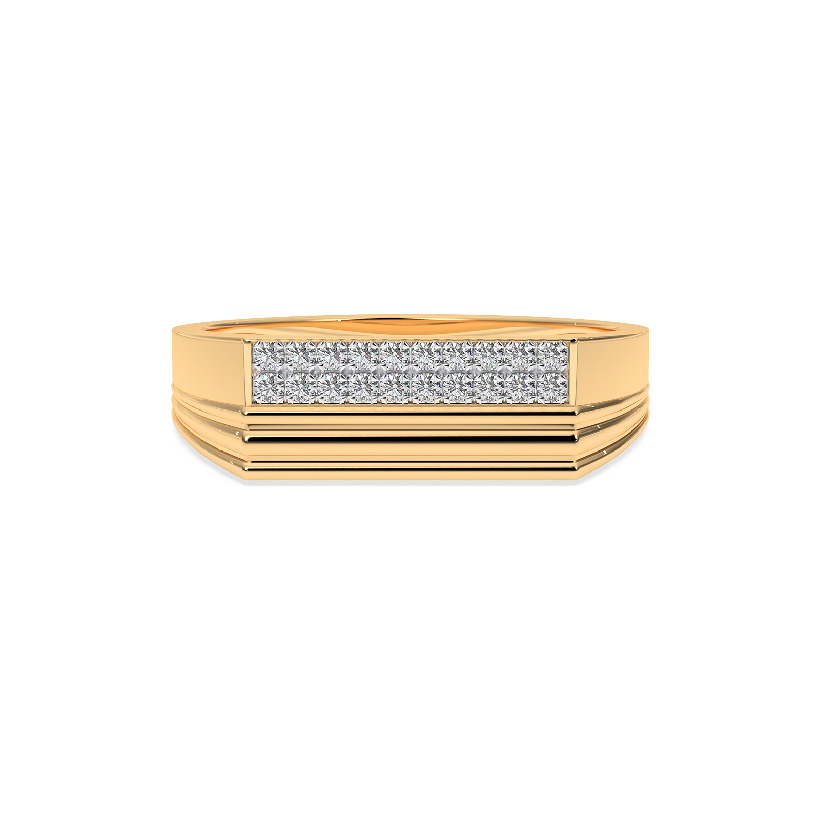 DIAMOND GENTS RING 18CT