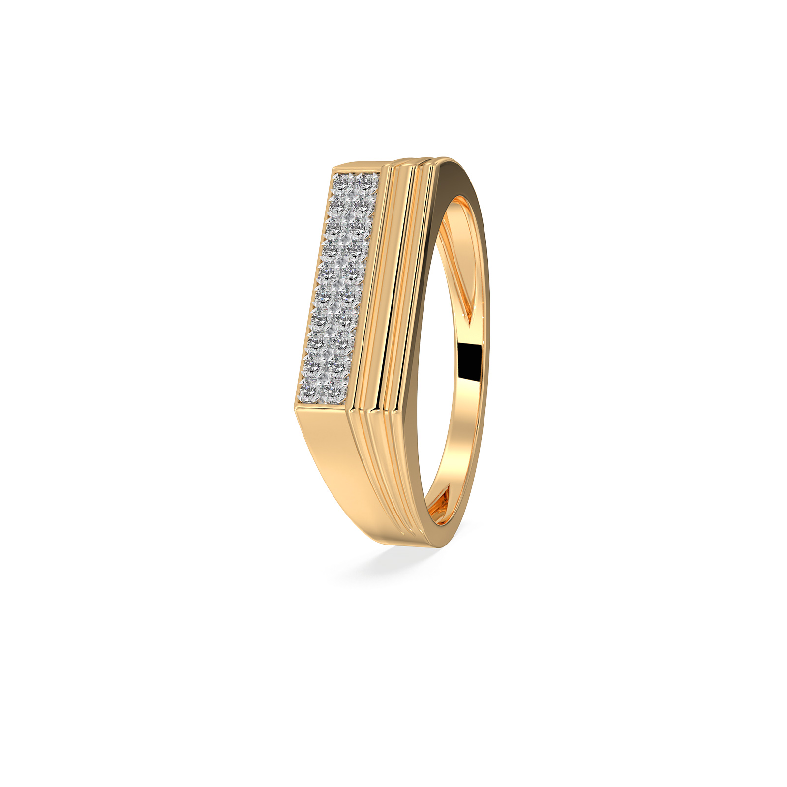 DIAMOND GENTS RING 18CT