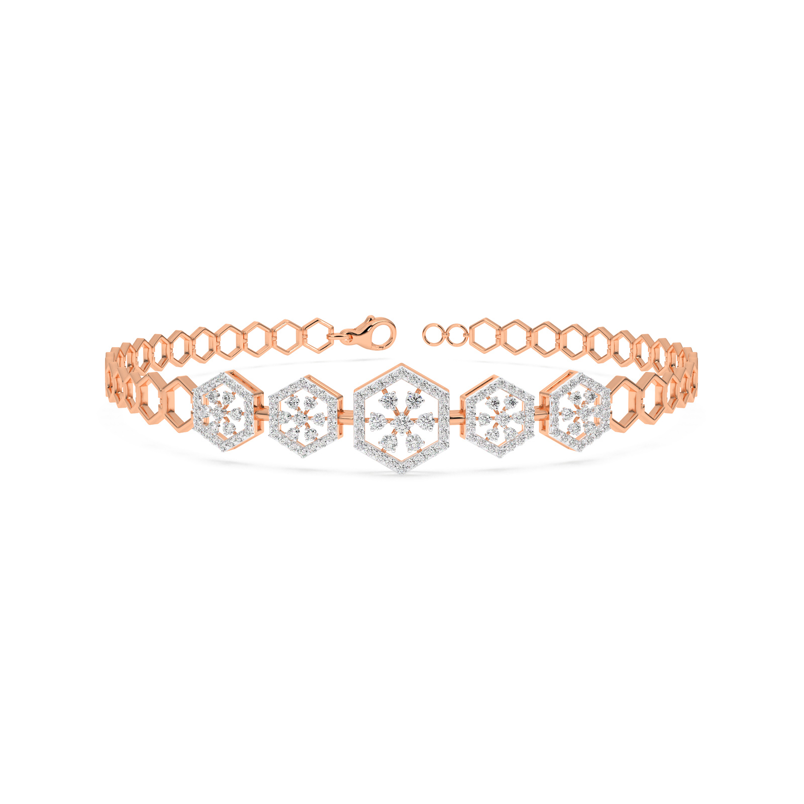 DIAMOND LADIES BRACELET 18CT