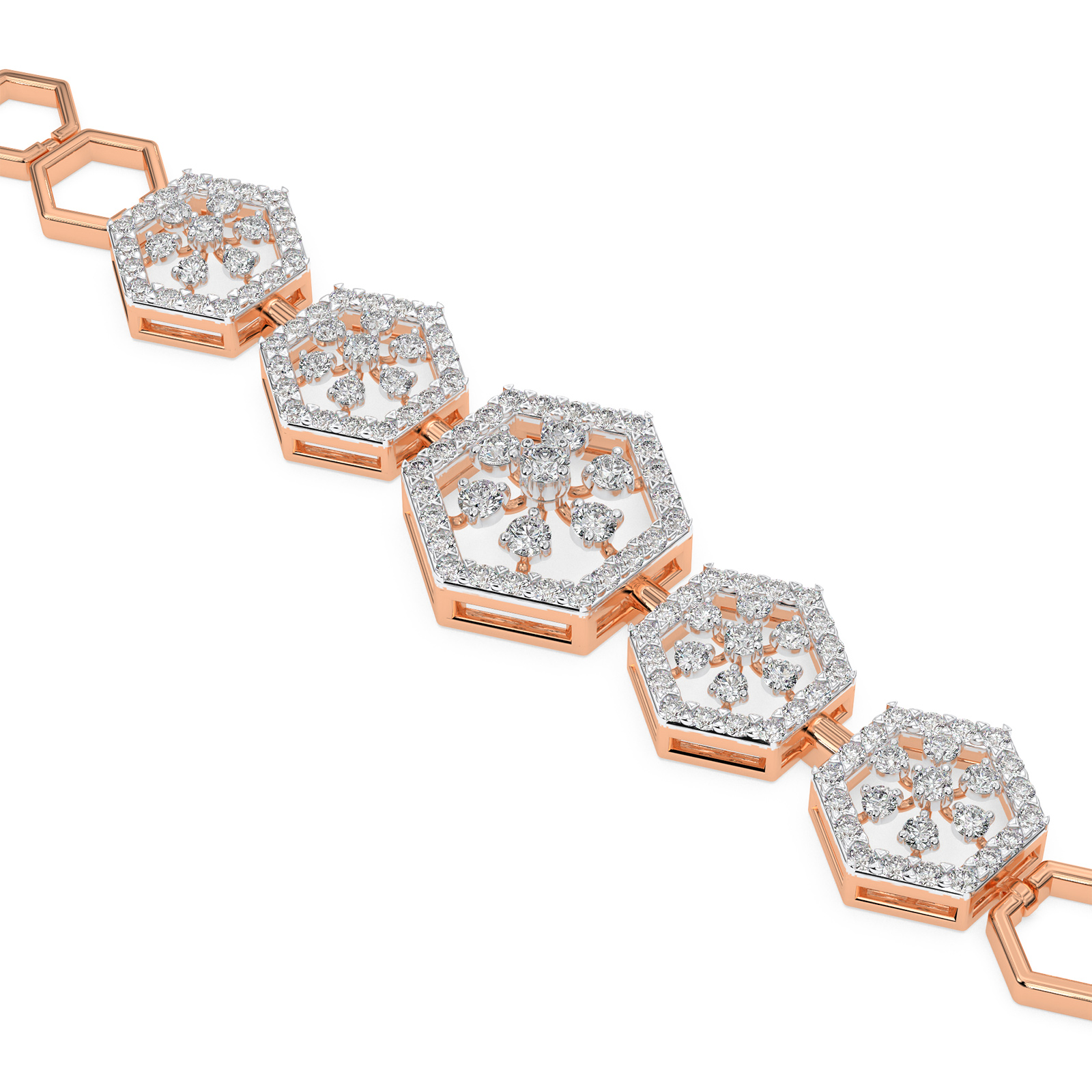 DIAMOND LADIES BRACELET 18CT
