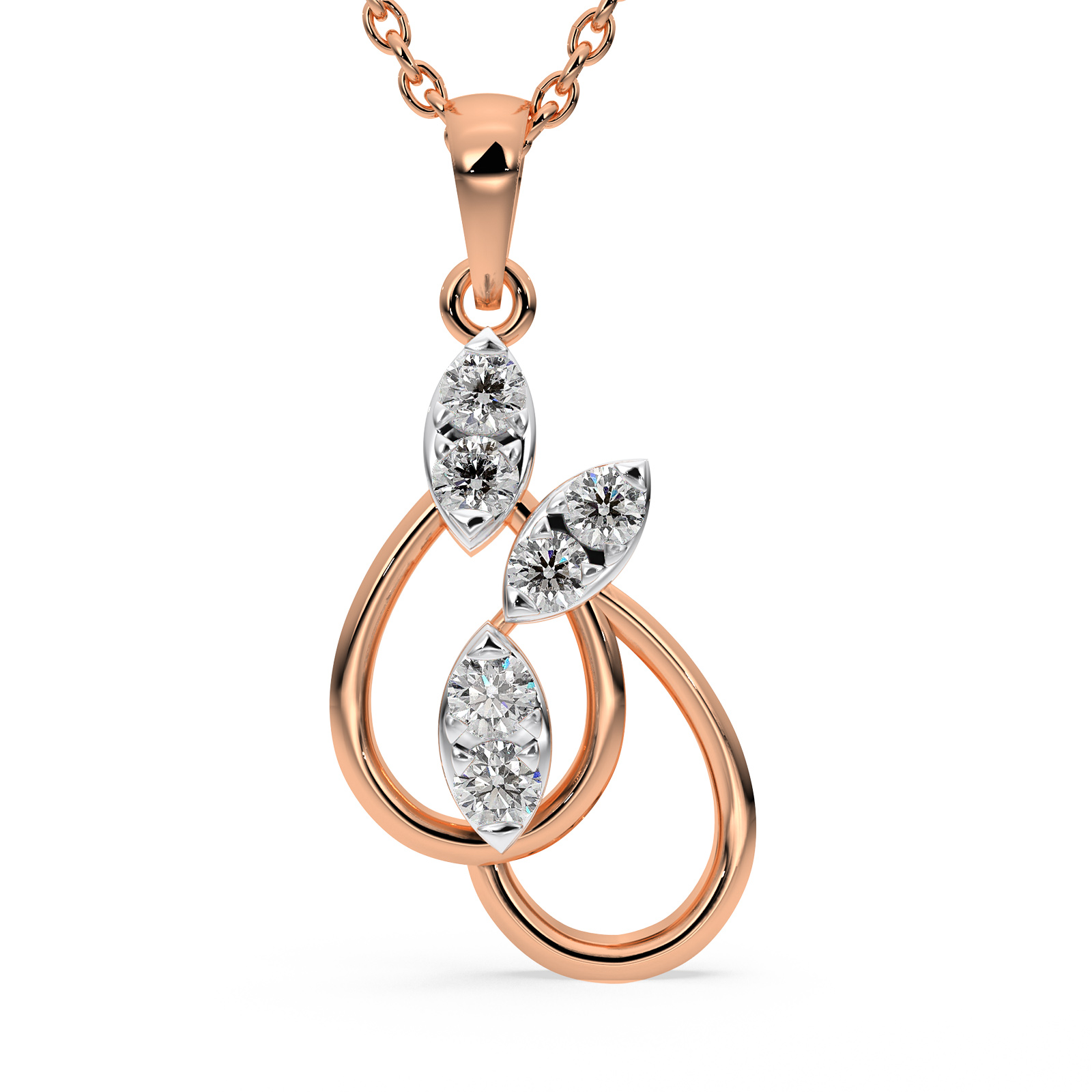 DIAMOND PENDANT 14CT