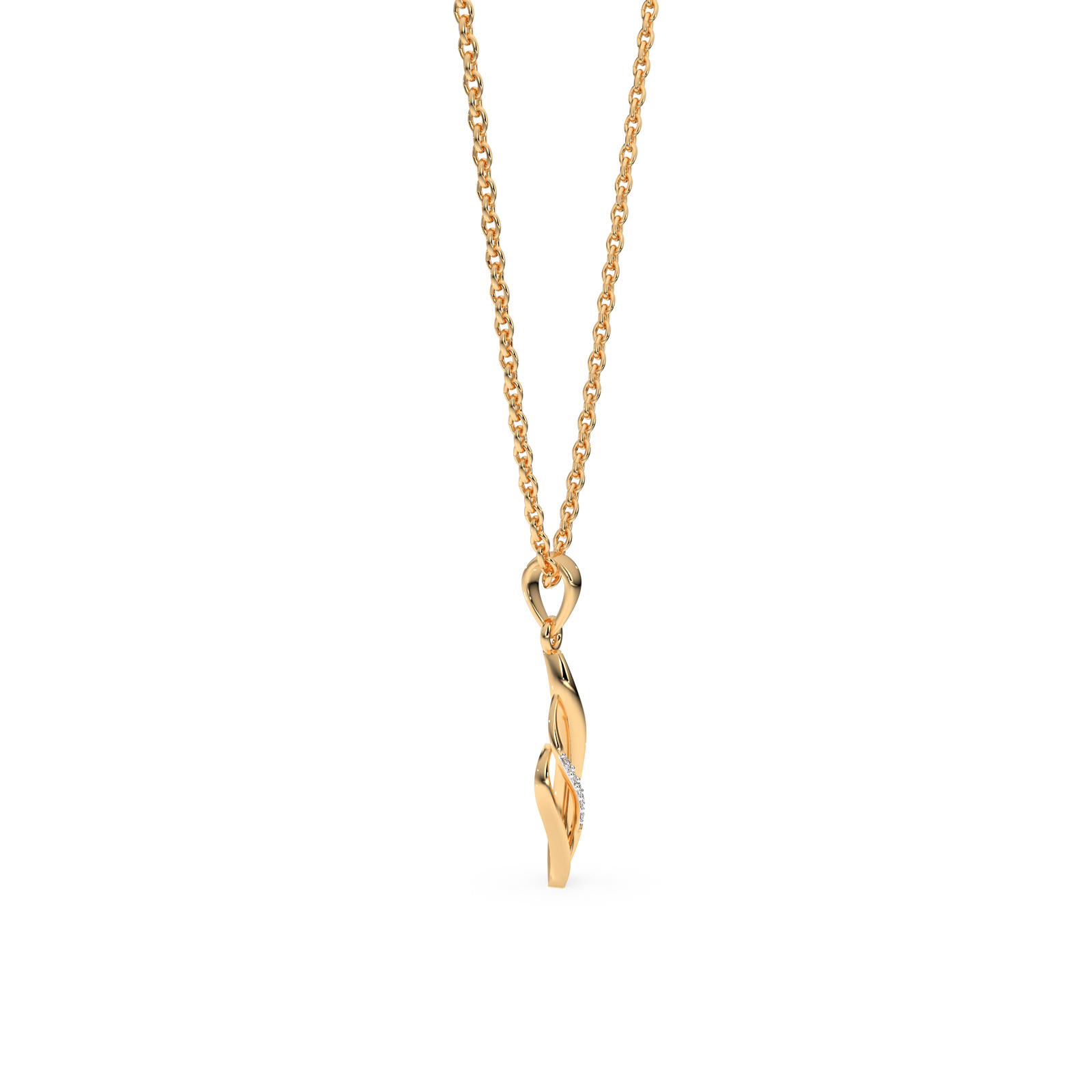 DIAMOND PENDANT 14CT
