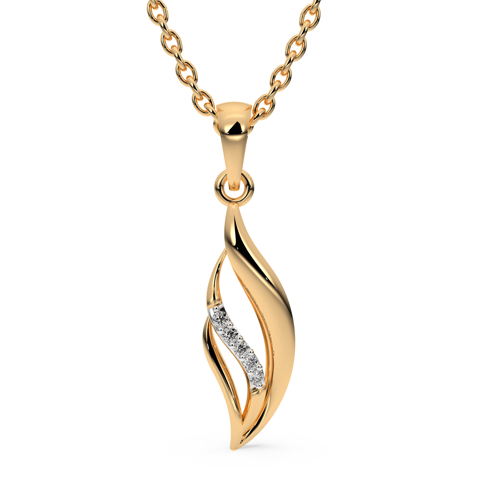 DIAMOND PENDANT 14CT
