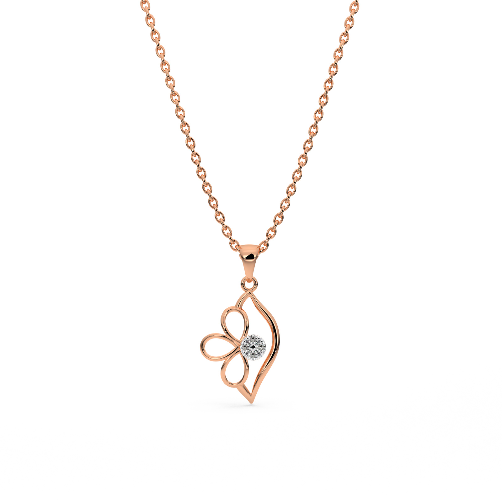 DIAMOND PENDANT 14CT