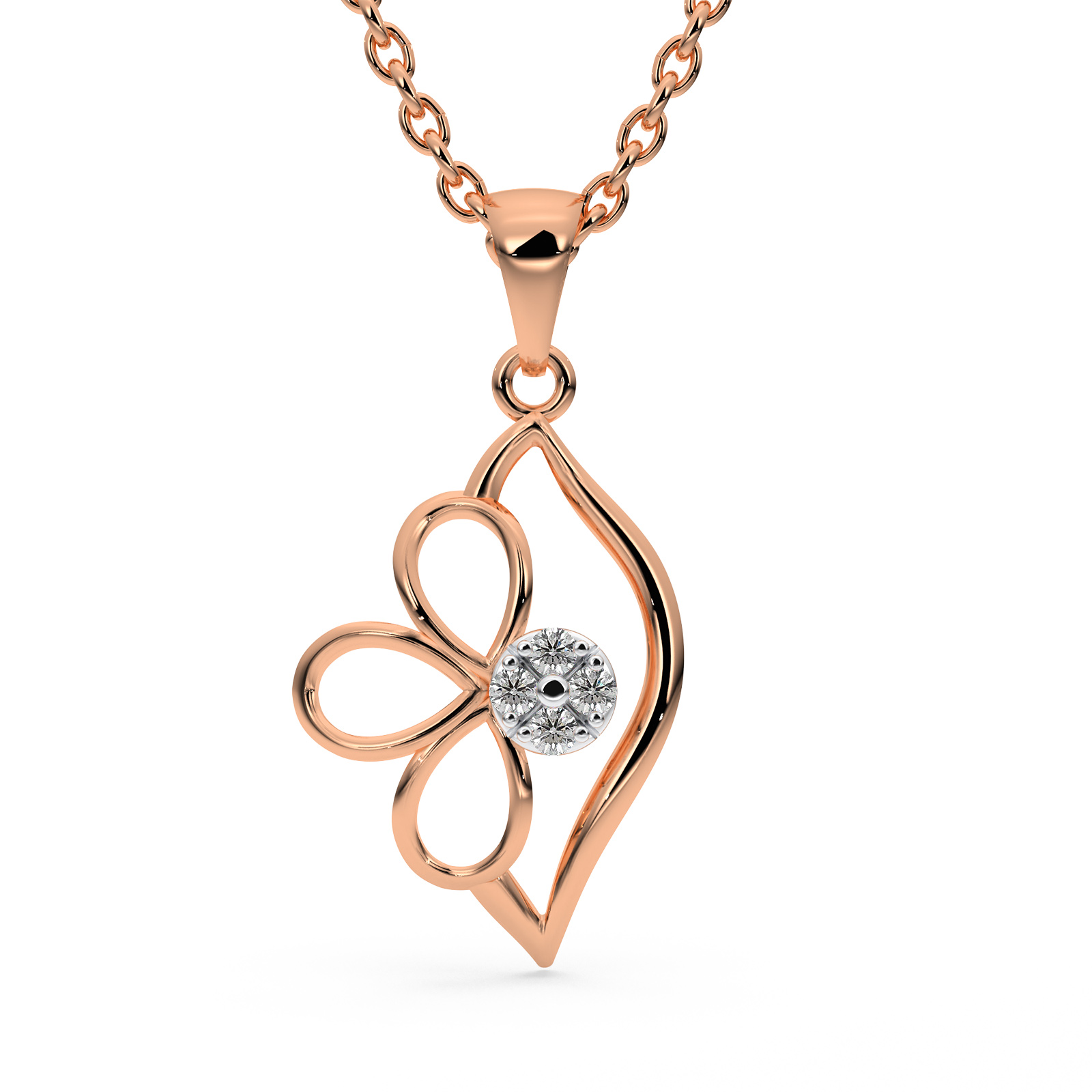 DIAMOND PENDANT 14CT