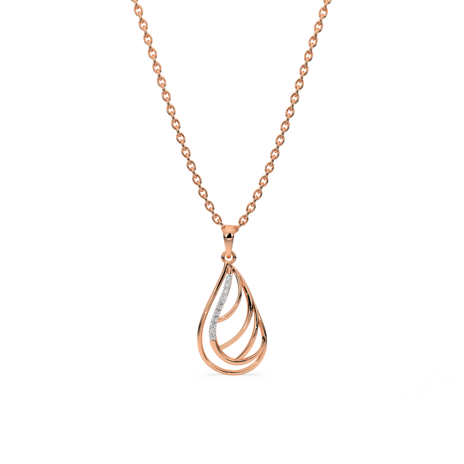 DIAMOND PENDANT 14CT