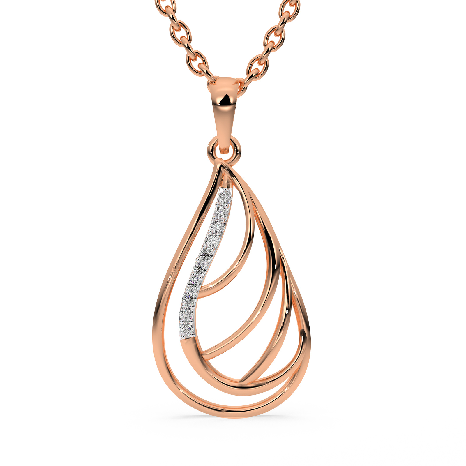 DIAMOND PENDANT 14CT